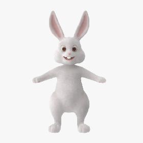 Cartoon Bunny Rigged